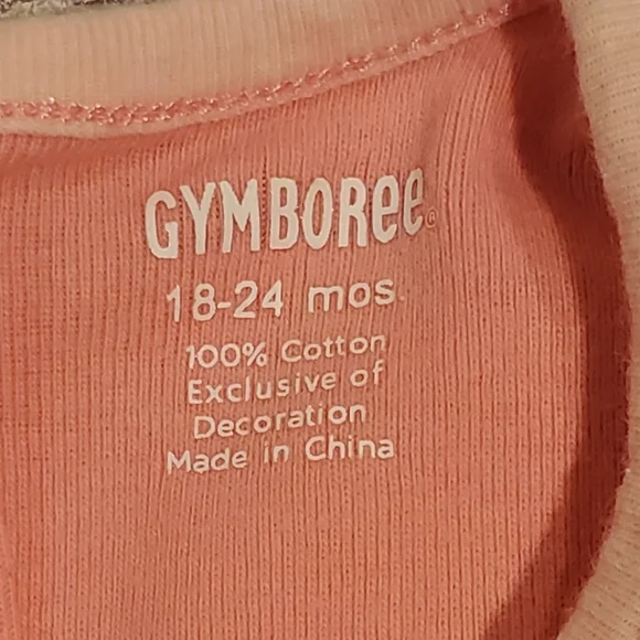 Gymboree Butterfly Spring Onesie Plaid Butterfly Appliques Girl Size 18-24 M - Picture 4 of 4